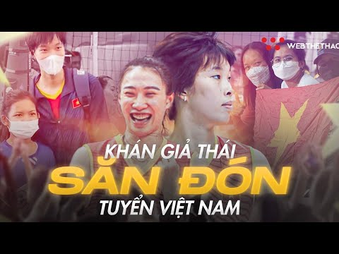 Video ĐT bóng chuyền nữ Việt Nam được khán giả Thái Lan chào... - youtube