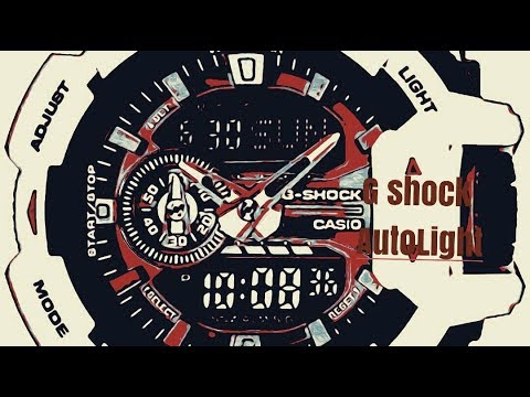 How to turn on the auto light in G-shock - YouTube