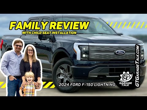 2023 Ford F 150 Lightning Family Review with Child Seat Installation