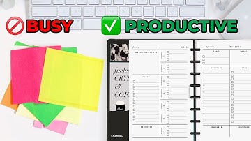 Busy does NOT Equal Productive