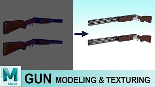 Gun Modeling Tutorial in Autodesk Maya 2017 | Basic 3D Tutorial for Beginners Series
