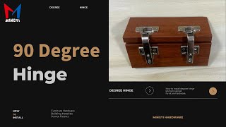 90 degree slide on hinge | How to install on the cabinet | Soft close hinge | Furniture fittings Profile