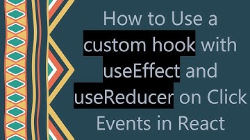 How to Use a custom hook with useEffect and useReducer on Click Events in React