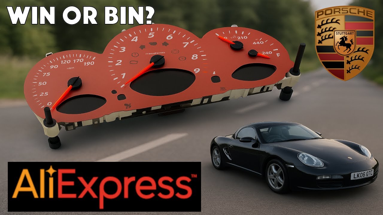 Запчасти для Porsche Boxster с AliExpress — Красные часы — подойдут для приборной панели или на п...