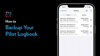 How to Backup Your Logbook [LogTen Pro For iPhone & iPad]