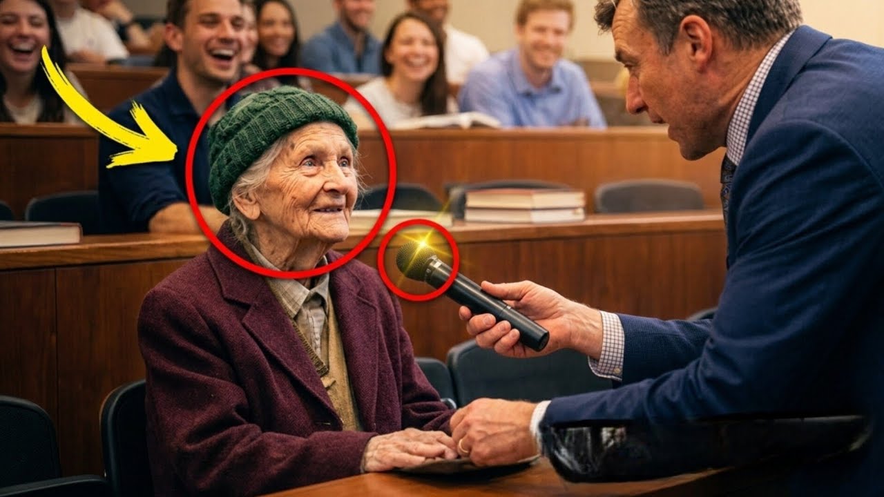 „Die Studenten verspotteten die 90-Jährige im Hörsaal – dann enthüllte der Professor ihre wahre Iden