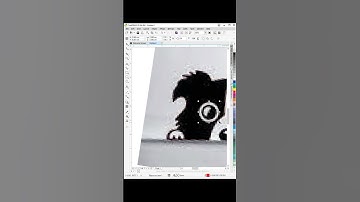 Sticker mobil line art time lapse #shorts #coreldraw