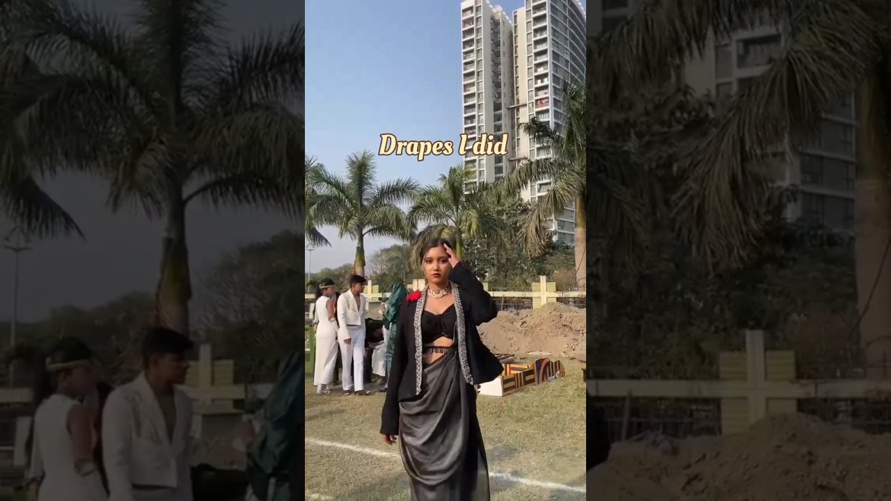 Draped Sarees for a Fashion Show & WON! 👑👠❤💅✨ | mr.directora 