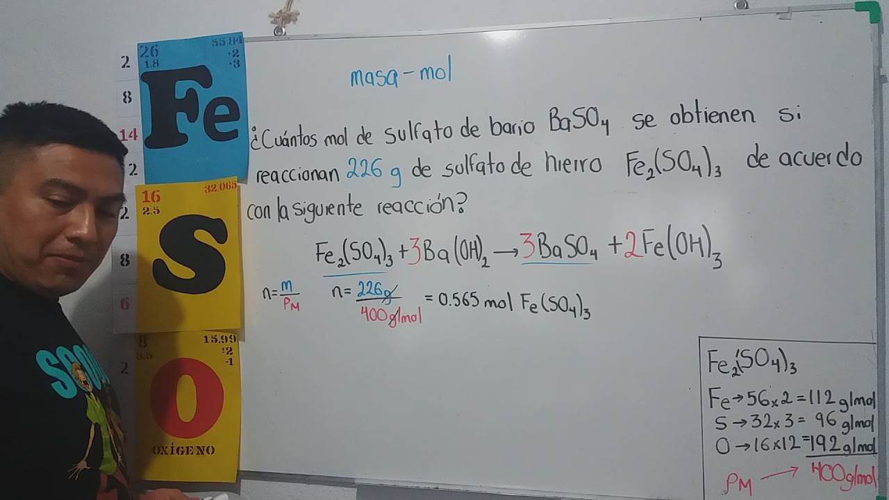 Relación estequiométrica (masamol) YouTube