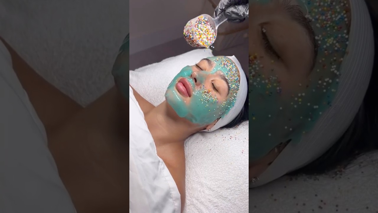 ASMR skincare mask “the dot cake spacial🤭#asmr#asmrsounds #skincare#mask#viral#asmrvideo#short#cake