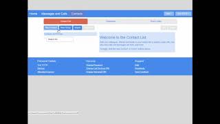 Commportal User: Contacts