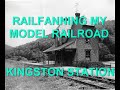Railfanning My Model Railroad - The Kingston Station #hoscale #modelrailroad #scratchbuild