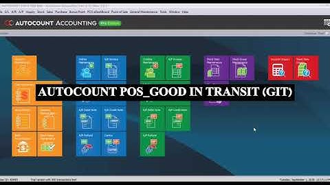 AUTOCOUNT POS V5- GOOD IN TRANSIT (GIT) CHINESE VERSION