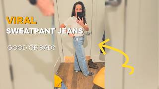 I Tried the Viral Gap Sweatpant Jeans… So You Don’t Have To | Honest Try-On