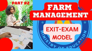 Farm management model Qs and As |abvm| #exitexam #agriculturaleconomics