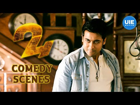 24 Movie Full Comedy Scenes ft. Suriya | Samantha | Nithya Menen | Sathyan
