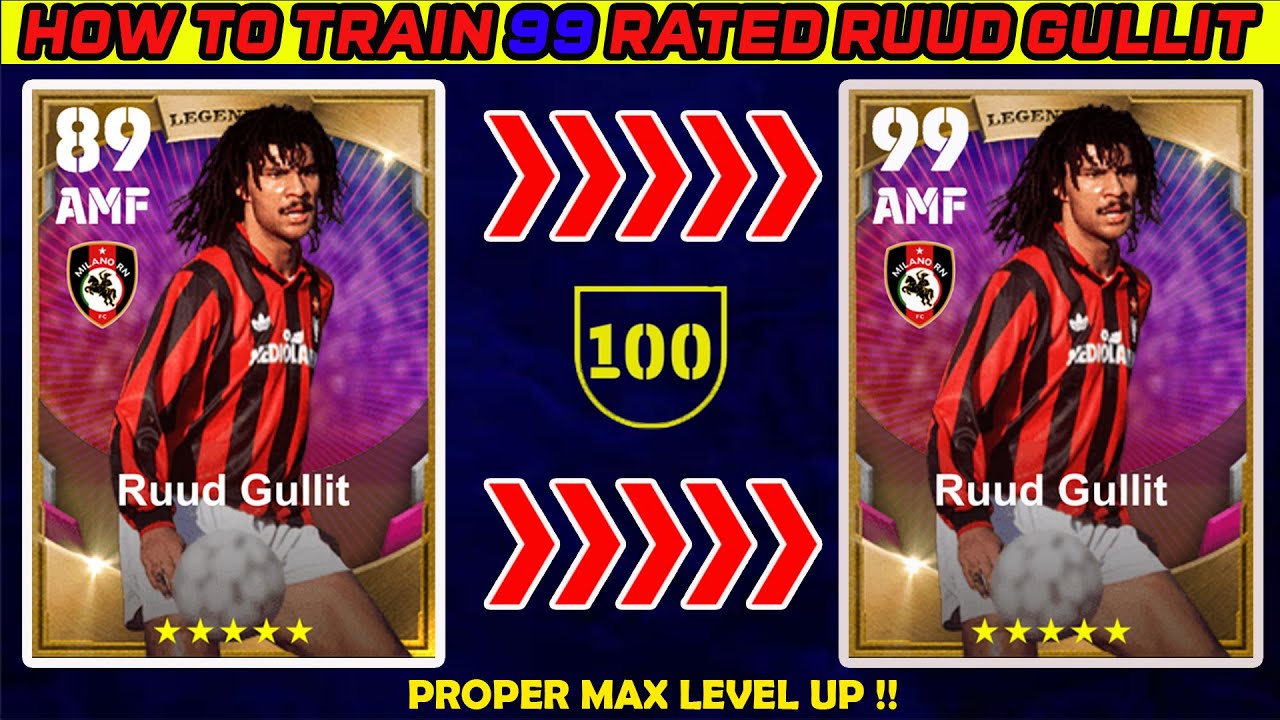 How To Train 99 Rated Ruud Gullit in efootball 2025 Mobile | Max Training Tutorial
