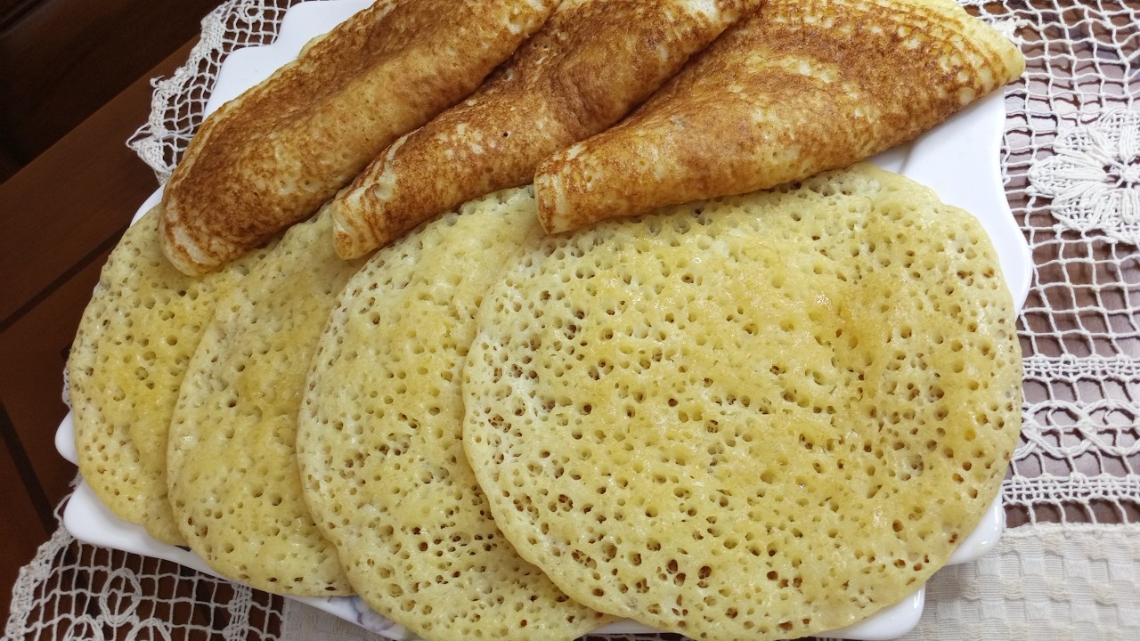 راح ينجح معاكم من أول تجربة💥 بغرير بالسميد بدون تعب يتحضر في 5دقائق خفيف ومتقب كي شهدة #اكسبلور