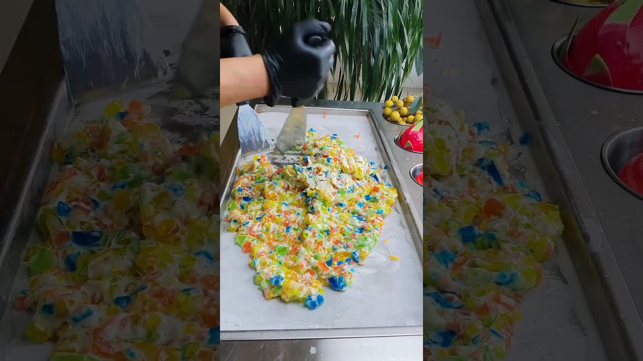 Making Super Cool Street Ice Cream 