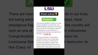 LSU #college #collegeadmissions #collegeapplications #lsu #lsutigers