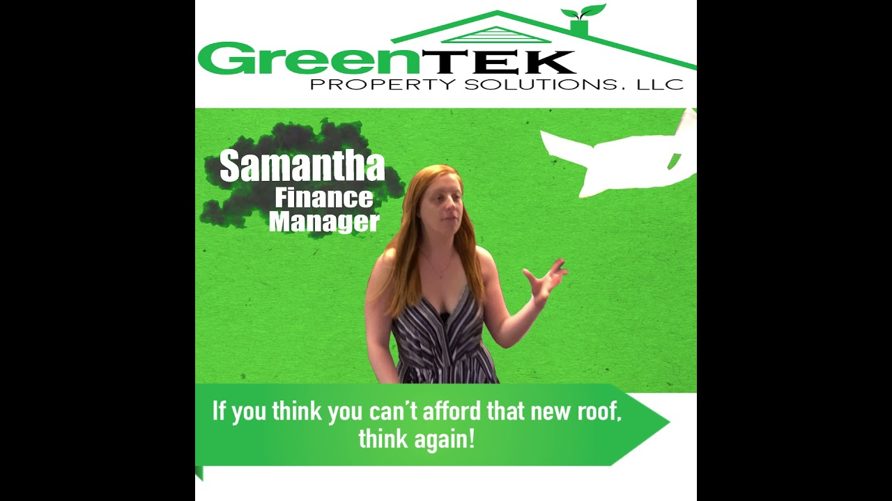 Free Roof Inspection & Zero Money Down Financing Option Tampa FL Area - GreenTek Property Solutions