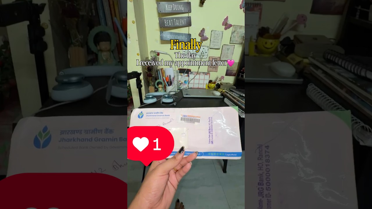 Finally🥺❤️ #youtubeshorts #joining_letter #ibps #likecommentshare