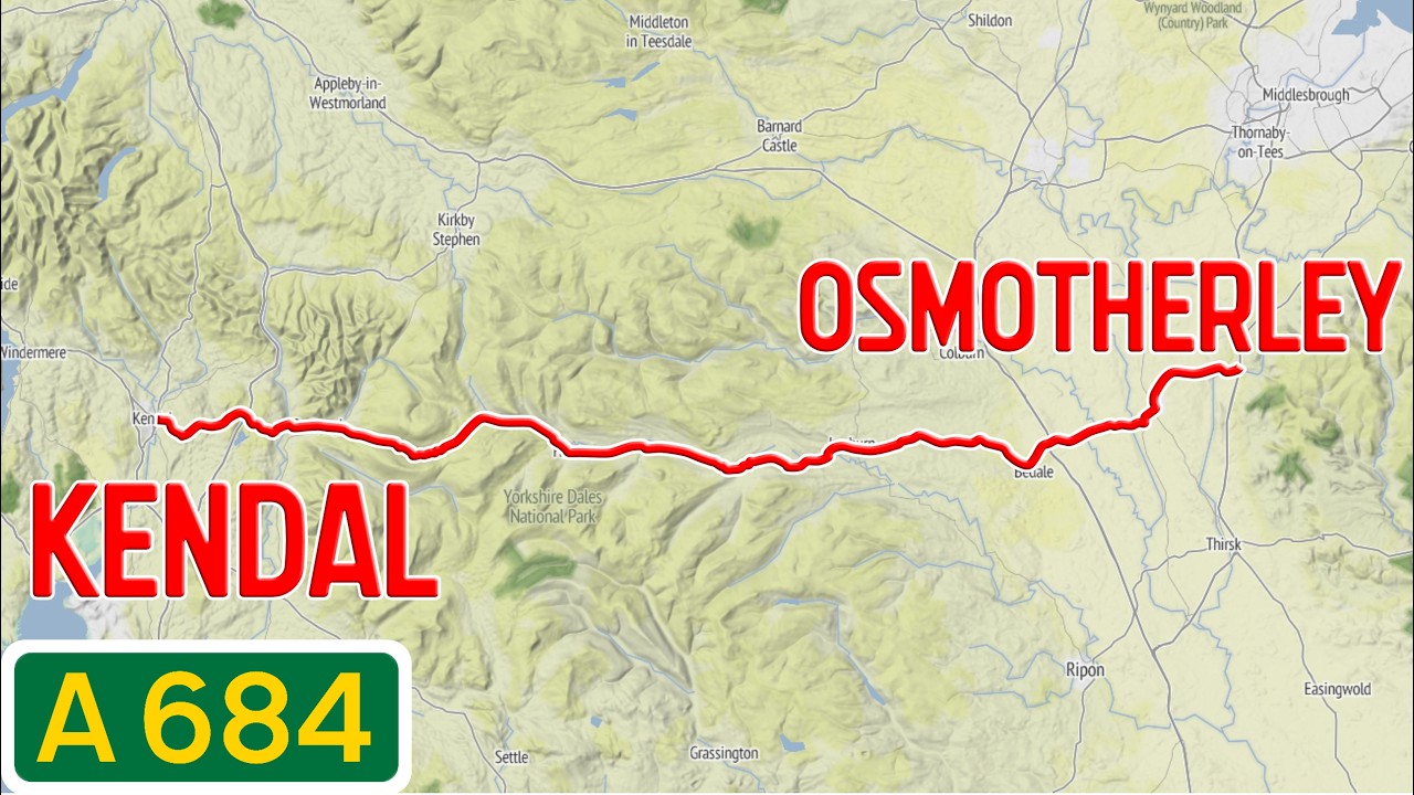 England Road Tours - A684 Kendal to Osmotherley