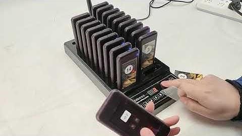 How to use the RETEKESS T112 restaurant pager