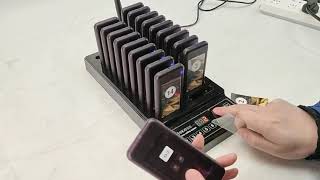 How to use the RETEKESS T112 restaurant pager
