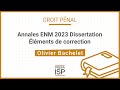 Annales enm 2023  droit pnal et proc pnale  dissertation