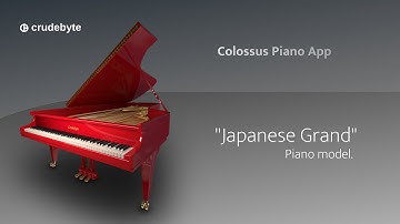 Colossus Piano App: the red "Japanese Grand" piano model.