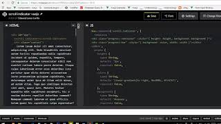 part 2 How To Create An animated progress bar on scroll reading indicator