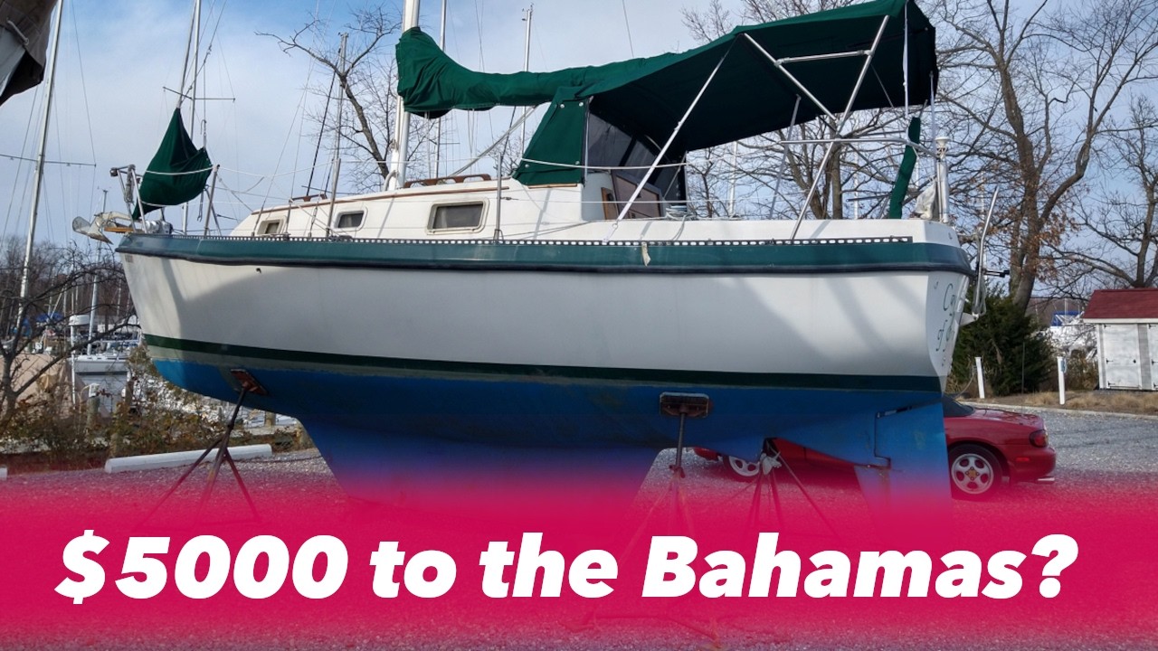 ⁣Bahamas for $5000? The Watkins 27 foot Sailboat
