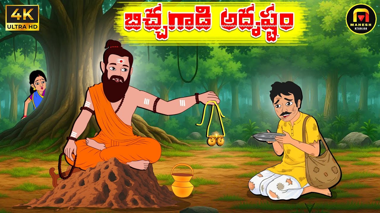 TELUGU STORIES - బిచ్చగాడి అదృష్టం | Moral Stories in Telugu | Telugu Kathalu | Mahesh Studios