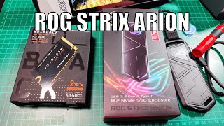 Asus ROG Strix Arion M 2 NVMe RGB SSD USB Enclosure Review