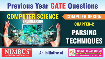 Previous Year GATE Questions | Computer Science Engineering | Compiler Design  | Qns- 4 | Ch-2