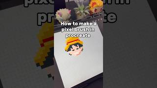 How To Make a Pixel Brush in Procreate! #shorts #pixelart #tutorial