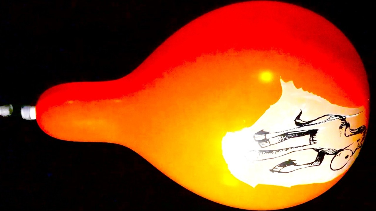 Inflating, Playing & Deflating Balloons with Silent Compressor without Popping - My Archive Footage