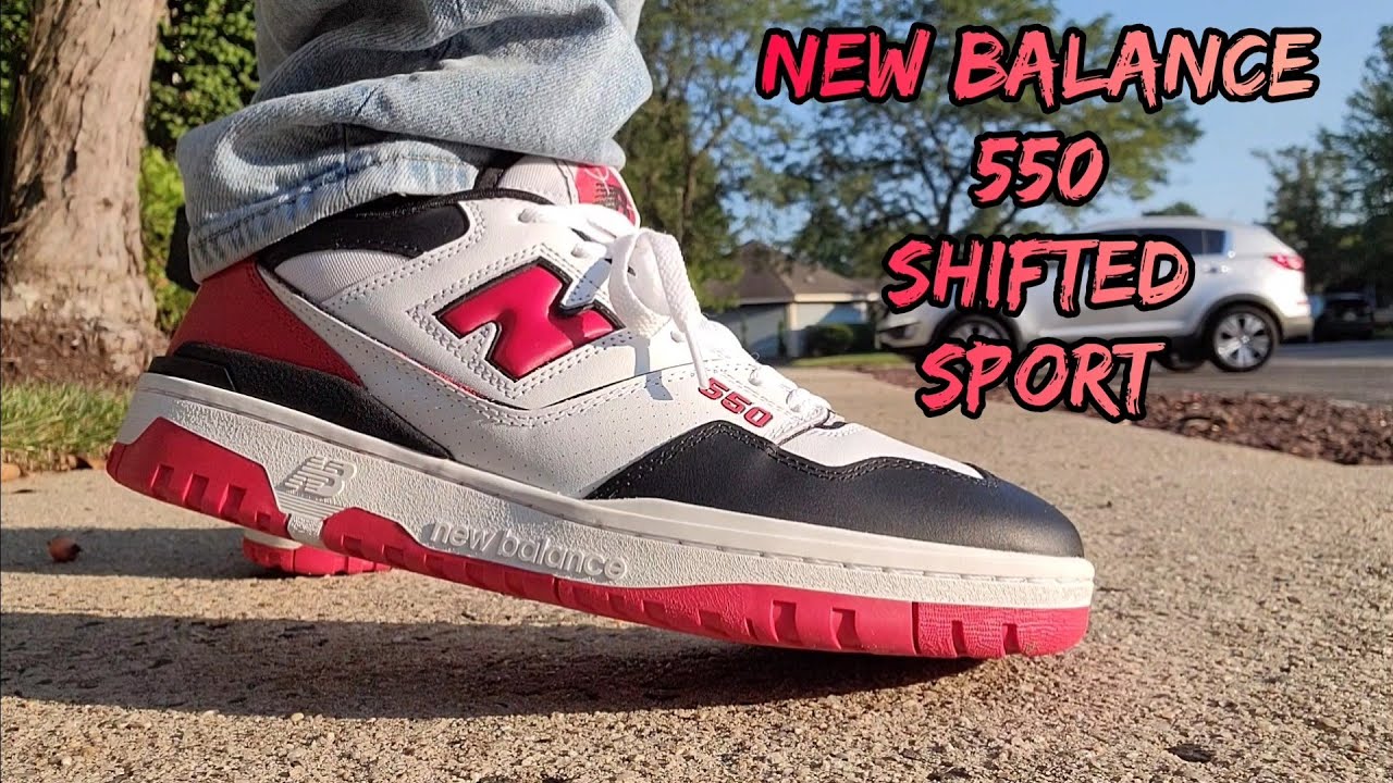 TUESDAY SHOESDAY: NEW BALANCE 550 WHITE / TEAM RED SHIFTED SPORT BB550HR1  / ON FEET #taylorswift 