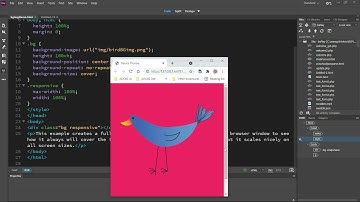 Full Responsive Background Image Adobe Dreamweaver