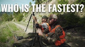 TRIPOD RACE - Different Ways To Setup Tripod While Glassing On A Hunt
