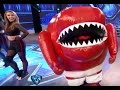 Raptor Mascot Eats Dancepax Cheerleader on Spanish TV