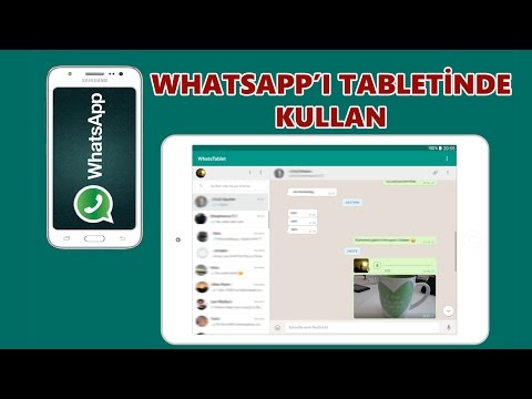 Video: WhatsApp web'i bir tablette kullanabilir misiniz?