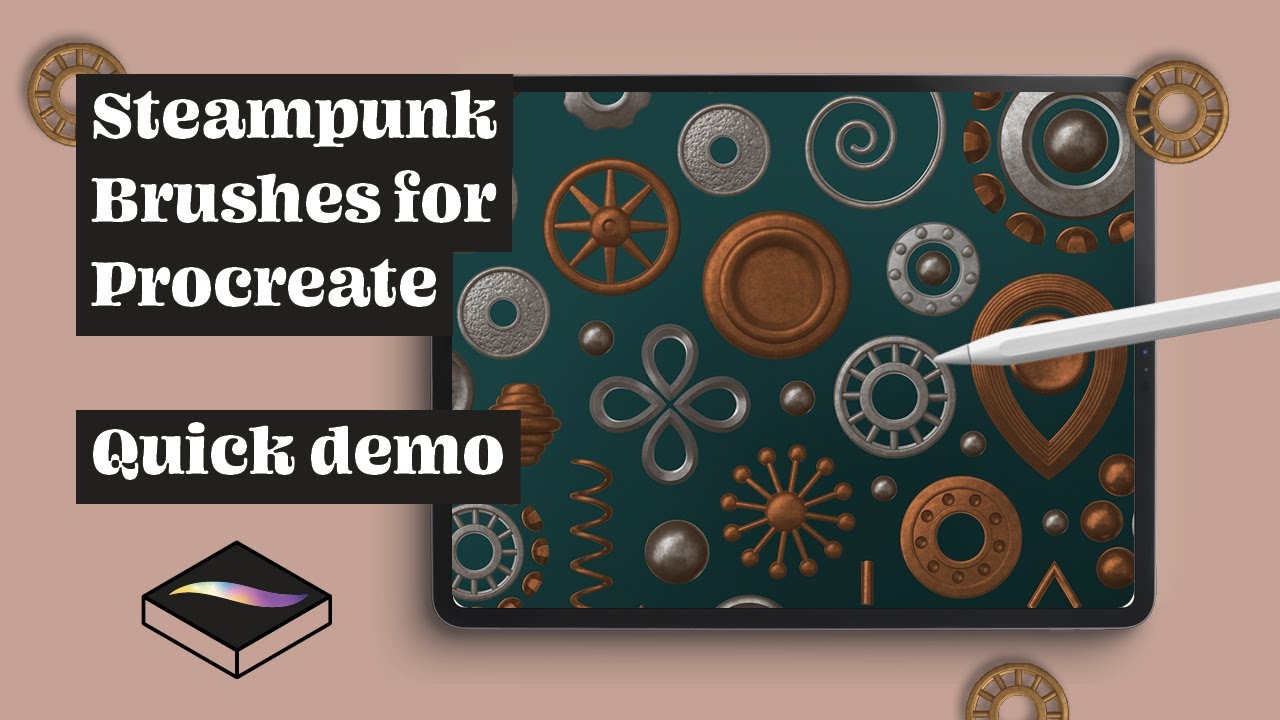 Steampunk brushes tutorial - YouTube