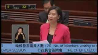 20140703-06 經民聯梁美芬: 警員希望對付罪案而非遊行示威 特首在資源上有否具體政策？