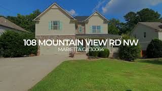 Marietta Listing: 108 Mountain View Rd NW, Marietta GA 30064
