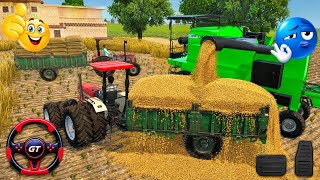 The Wheat Trailer Is FULL! 😱 But the Harvester Keeps Pouring! 🌾🚜 | Farming Game screenshot 4