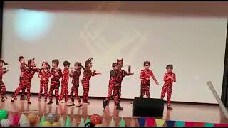 Roar song by saanvi at school annual day celebrations. #Roar, #jacklinefernandis