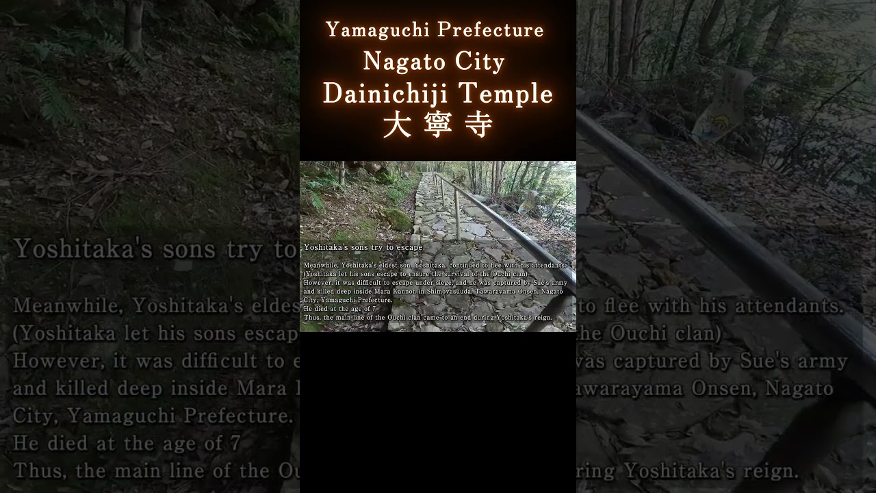 [History] [Yamaguchi] Tainenji Temple where Ouchi Yoshitaka spent his later years㉓ #shorts