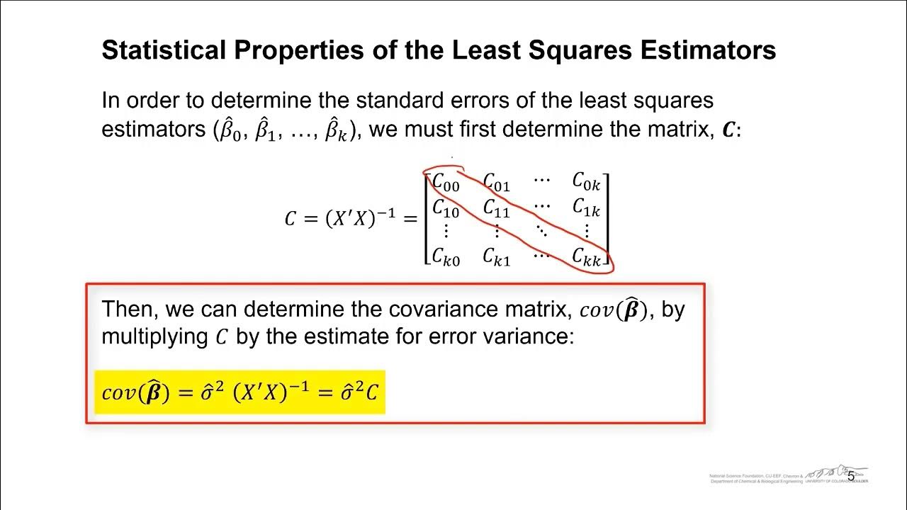 Statistical Properties of Least Squares Estimators YouTube